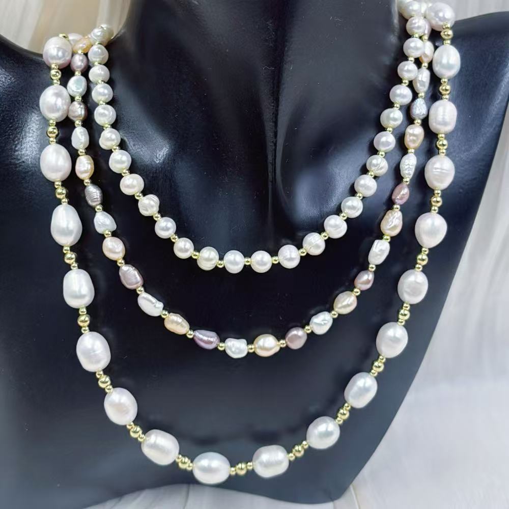 Pearl Choker Necklace Vintage - 母の日のプレゼントに最適。パープル、ピンク、ホワイトの女性用ジュエリー。本物の天然淡水パールを使用したチョーカーネックレス。