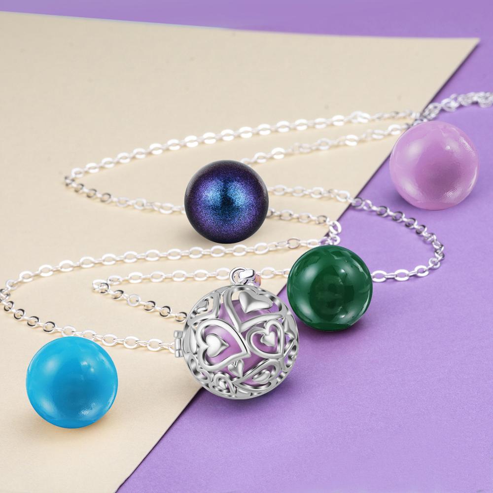 Eudora 20 ミリメートルハーモニーボールペンダントネ - Heart Locket Necklace Photo のレビューと価格