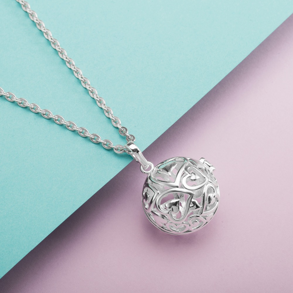 Eudora 20 ミリメートルハーモニーボールペンダントネ - Heart Locket Necklace Photo のレビューと価格