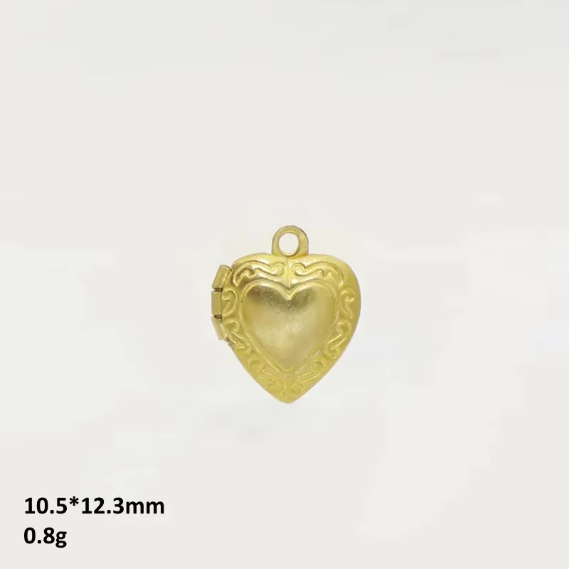 BoYuTe (50 ピース/ロット) 金属真鍮ハート型フォ - Heart Locket Necklace Photo のレビューと価格
