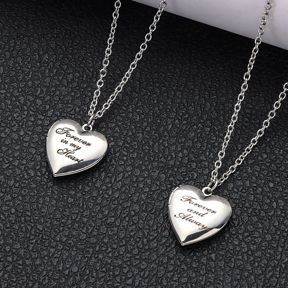 恋人、ファッション愛好家、友人、ジュエリー、チェーン、永遠に - Heart Locket Necklace Photo のレビューと価格