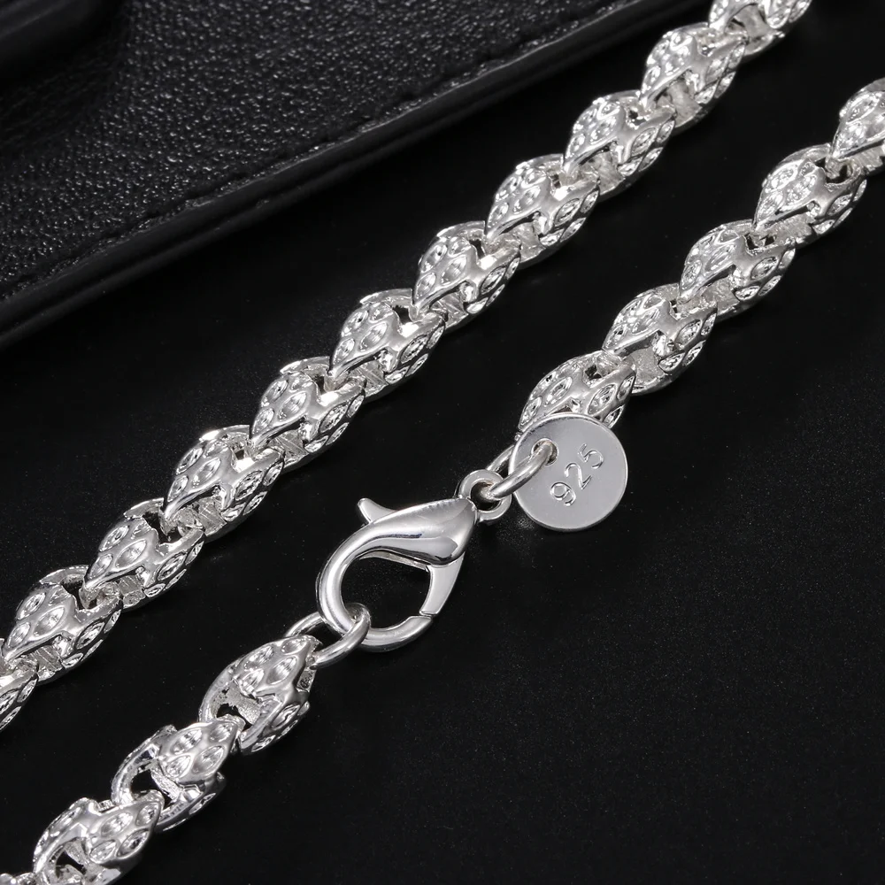 人気のチャーム、925スターリングシルバー製、5mmのチェー - 925 Sterling Silver Chain Necklace Men のレビューと価格