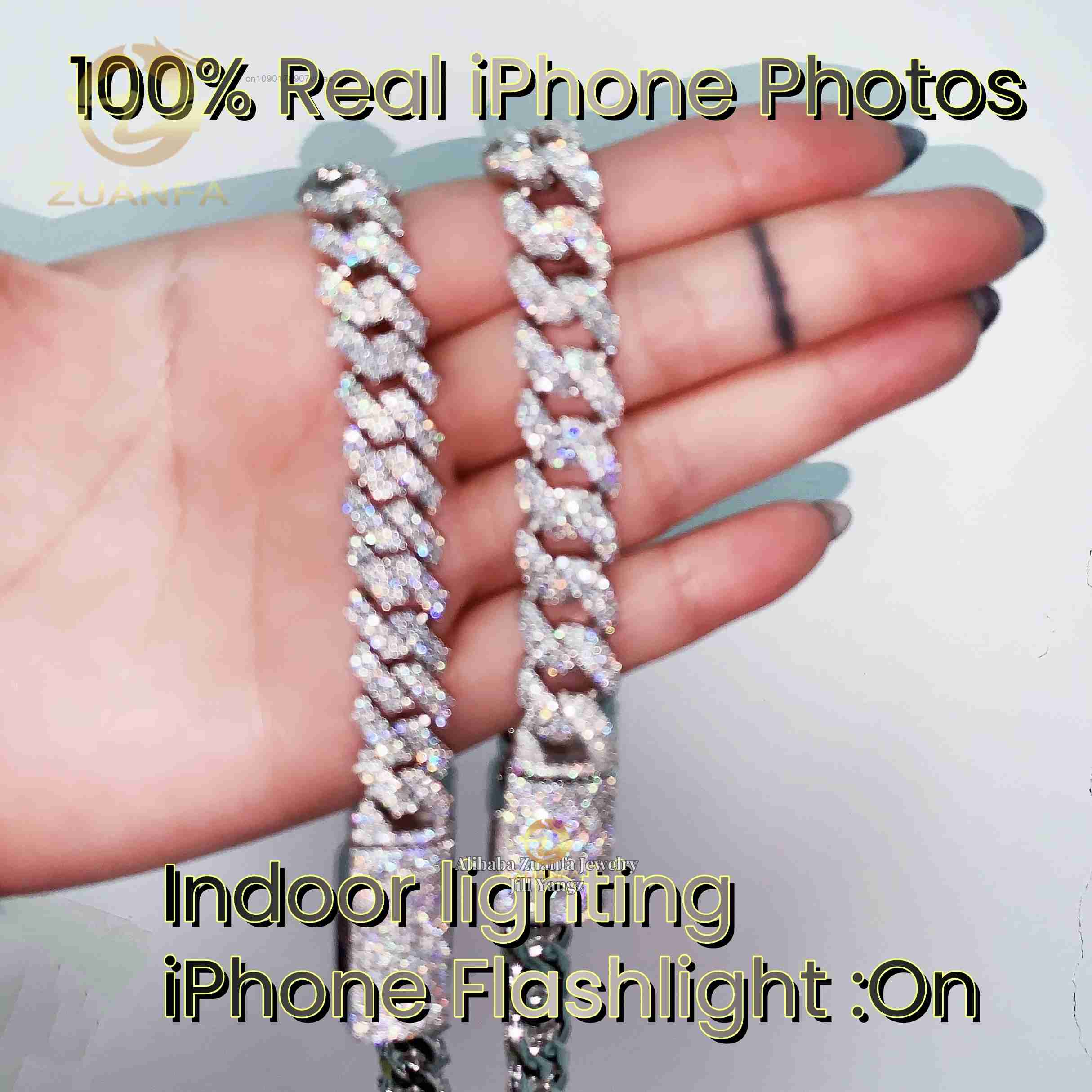 認定GRA認定の工場直販12mmキューバンリンクモアサナイト - Cuban Link Chain 12Mm のレビューと価格