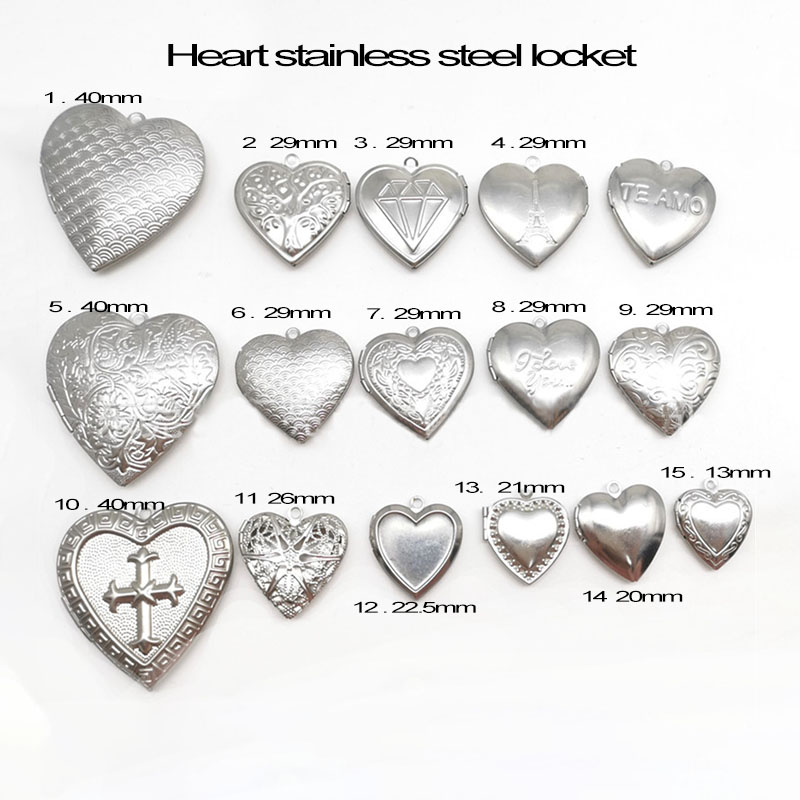 子供と大人のためのステンレス鋼のフォトフレーム,あなたの思い - Heart Locket Necklace Photo のレビューと価格